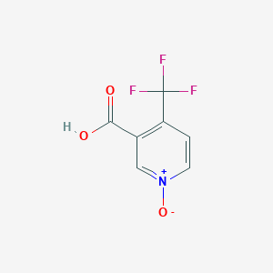 molecular formula C7H4F3NO3 B1396039 4-(Trifluoromethyl)nicotinic acid 1-oxide CAS No. 178748-01-1