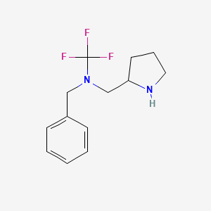 N-benzyl-1,1,1-trifluoro-N-(pyrrolidin-2-ylmethyl)methanamine