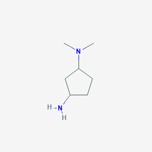 molecular formula C7H16N2 B1396045 N1,N1-Dimethyl-1,3-cyclopentanediamine CAS No. 1314965-70-2