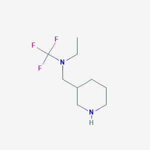 N-(piperidin-3-ylmethyl)-N-(trifluoromethyl)ethanamine