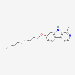 9H-Pyrido(3,4-b)indole, 1-methyl-7-nonyloxy-