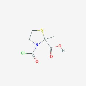 2-Thiazolidinecarboxylic acid, 3-(chlorocarbonyl)-2-methyl-