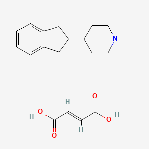 molecular formula C19H25NO4 B13960515 4-(2-Indanyl)-1-methyl-piperidine fumarate CAS No. 20845-56-1