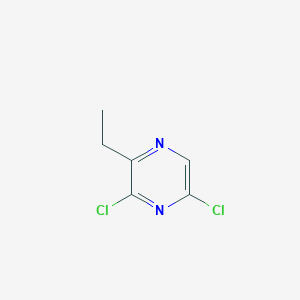 molecular formula C6H6Cl2N2 B1396054 3,5-Dichloro-2-ethylpyrazine CAS No. 1314936-02-1