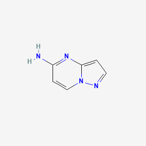 molecular formula C6H6N4 B1396055 Pyrazolo[1,5-a]pyrimidin-5-amine CAS No. 216066-95-4