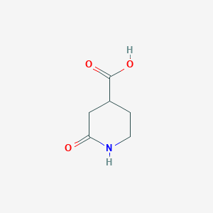 molecular formula C6H9NO3 B1396056 2-氧代哌啶-4-羧酸 CAS No. 24537-50-6