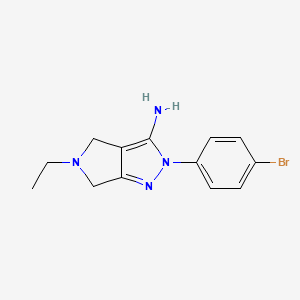 2-(4-Bromophenyl)-5-ethyl-2,4,5,6-tetrahydropyrrolo[3,4-c]pyrazol-3-amine