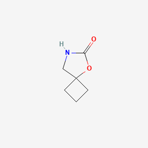 molecular formula C6H9NO2 B1396057 5-氧杂-7-氮杂螺[3.4]辛烷-6-酮 CAS No. 27784-33-4