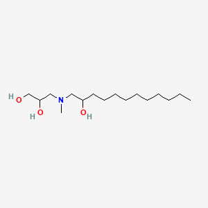 3-((2-Hydroxydodecyl)methylamino)propane-1,2-diol