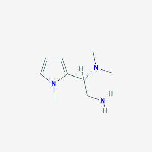 molecular formula C9H17N3 B1396062 N1,N1-二甲基-1-(1-甲基-1H-吡咯-2-基)乙烷-1,2-二胺 CAS No. 1092302-01-6
