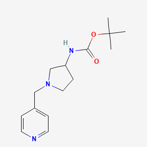 molecular formula C15H23N3O2 B13960623 Tert-butyl (1-(pyridin-4-ylmethyl)pyrrolidin-3-yl)carbamate 