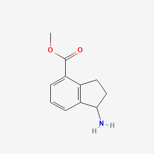 molecular formula C11H13NO2 B1396064 1-氨基-2,3-二氢-1H-茚满-4-羧酸甲酯 CAS No. 1273664-66-6