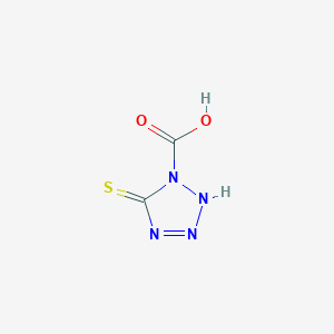 molecular formula C2H2N4O2S B13960641 5-Sulfanylidene-2,5-dihydro-1H-tetrazole-1-carboxylic acid CAS No. 730915-04-5