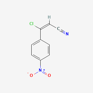 molecular formula C9H5ClN2O2 B13960651 (Z)-3-Chloro-3-(4-nitrophenyl)acrylonitrile CAS No. 126417-78-5