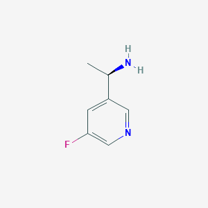 molecular formula C7H9FN2 B1396066 (R)-1-(5-Fluoropyridin-3-yl)ethanamine CAS No. 1212854-34-6