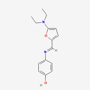 4-[(Z)-{[5-(Diethylamino)-2-furyl]methylene}amino]phenol