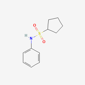 molecular formula C11H15NO2S B13960685 N-phenylcyclopentanesulfonamide CAS No. 859318-36-8