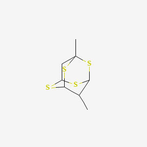 2,4,6,8-Tetrathiatricyclo[3.3.1.1(3,7)]decane, 1,10-dimethyl-