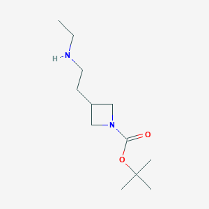 molecular formula C12H24N2O2 B13960691 tert-Butyl 3-(2-(ethylamino)ethyl)azetidine-1-carboxylate 