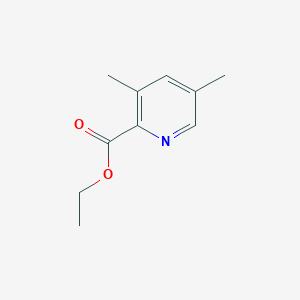 molecular formula C10H13NO2 B1396071 Ethyl 3,5-dimethylpyridine-2-carboxylate CAS No. 80206-41-3