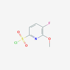 molecular formula C6H5ClFNO3S B1396072 5-Fluoro-6-methoxypyridine-2-sulfonyl chloride CAS No. 1261783-55-4