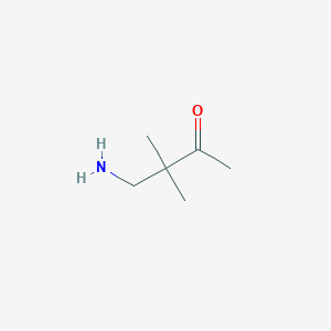 molecular formula C6H13NO B13960726 4-Amino-3,3-dimethylbutan-2-one 