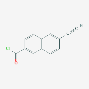 molecular formula C13H7ClO B13960742 6-Ethynylnaphthalene-2-carbonyl chloride CAS No. 372959-25-6