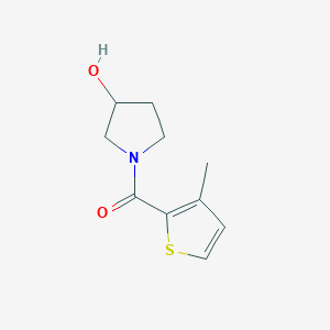 molecular formula C10H13NO2S B13960747 (3-Hydroxypyrrolidin-1-yl)(3-methylthiophen-2-yl)methanone 