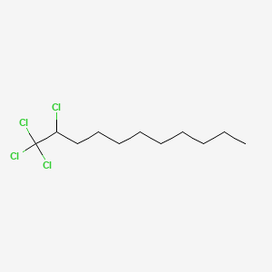 molecular formula C11H20Cl4 B13960750 Tetrachloroundecane CAS No. 63981-28-2