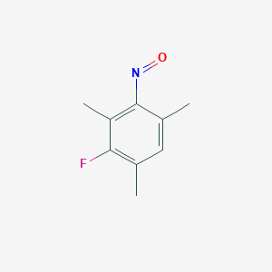 molecular formula C9H10FNO B13960762 2-Fluoro-1,3,5-trimethyl-4-nitrosobenzene CAS No. 52547-96-3