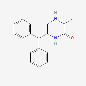 6-(Diphenylmethyl)-3-methyl-2-piperazinone