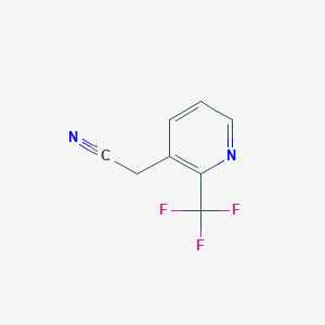 molecular formula C8H5F3N2 B1396079 2-(Trifluoromethyl)pyridine-3-acetonitrile CAS No. 1000529-97-4