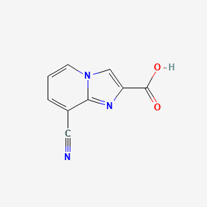 molecular formula C9H5N3O2 B1396081 8-Cyano-imidazo[1,2-a]pyridine-2-carboxylic acid CAS No. 1020035-70-4