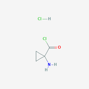 molecular formula C4H7Cl2NO B1396084 1-氨基环丙烷-1-羰基氯化氢 CAS No. 874154-69-5