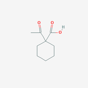 molecular formula C9H14O3 B13960850 1-Acetylcyclohexane-1-carboxylic acid CAS No. 773873-46-4