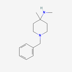 molecular formula C14H22N2 B13960866 1-benzyl-N,4-dimethylpiperidin-4-amine 