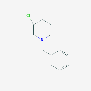 molecular formula C13H18ClN B13960870 1-Benzyl-3-chloro-3-methylpiperidine 