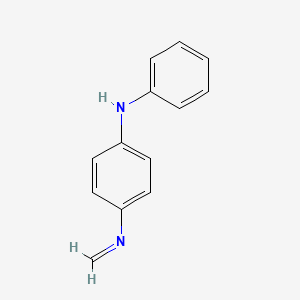 molecular formula C13H12N2 B13960877 4-(methylideneamino)-N-phenylaniline CAS No. 7475-06-1