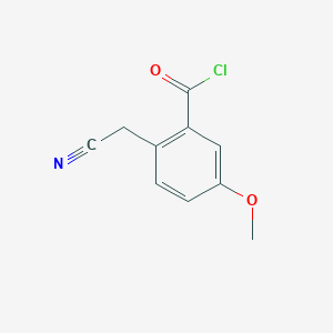 2-(Cyanomethyl)-5-methoxybenzoyl chloride