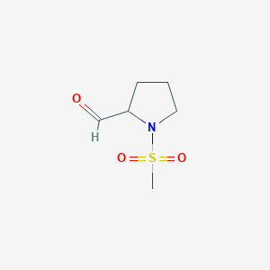 B1396090 1-(Methylsulfonyl)pyrrolidine-2-carbaldehyde CAS No. 1082383-15-0