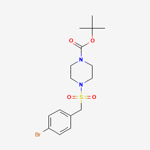 molecular formula C16H23BrN2O4S B13960908 tert-Butyl 4-((4-bromobenzyl)sulfonyl)piperazine-1-carboxylate 