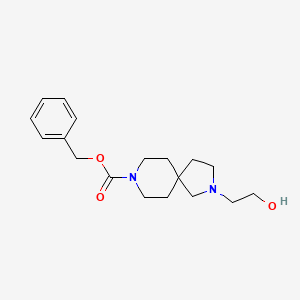 Benzyl 2-(2-hydroxyethyl)-2,8-diazaspiro[4.5]decane-8-carboxylate