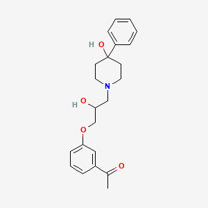 3'-((2-Hydroxy-3-(4-hydroxy-4-phenylpiperidino))propoxy)acetophenone