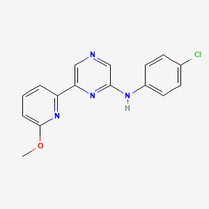 (4-Chloro-phenyl)-[6-(6-methoxy-pyridin-2-yl)-pyrazin-2-yl]-amine