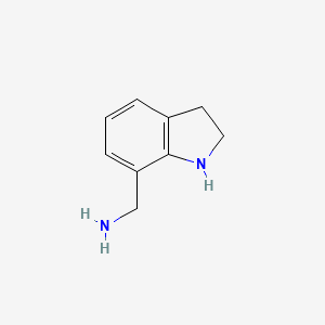 molecular formula C9H12N2 B1396097 茚啉-7-基甲胺 CAS No. 2580-93-0