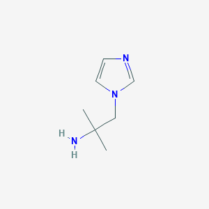 molecular formula C7H13N3 B1396098 [2-(1H-咪唑-1-基)-1,1-二甲基乙基]胺 CAS No. 1265634-26-1