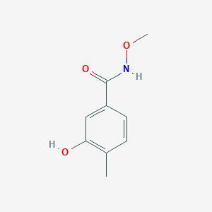 molecular formula C9H11NO3 B13960987 3-Hydroxy-N-methoxy-4-methylbenzamide 