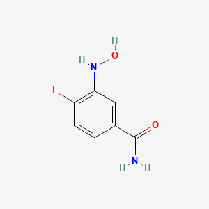 molecular formula C7H7IN2O2 B13960999 4-Iodo-3-hydroxyaminobenzamide CAS No. 169262-75-3