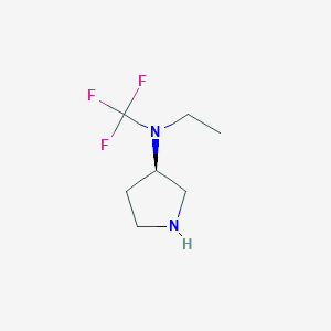 molecular formula C7H13F3N2 B13961035 (R)-N-ethyl-N-(trifluoromethyl)pyrrolidin-3-amine 