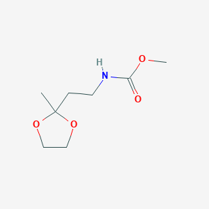 Methyl [2-(2-methyl-1,3-dioxolan-2-yl)ethyl]carbamate